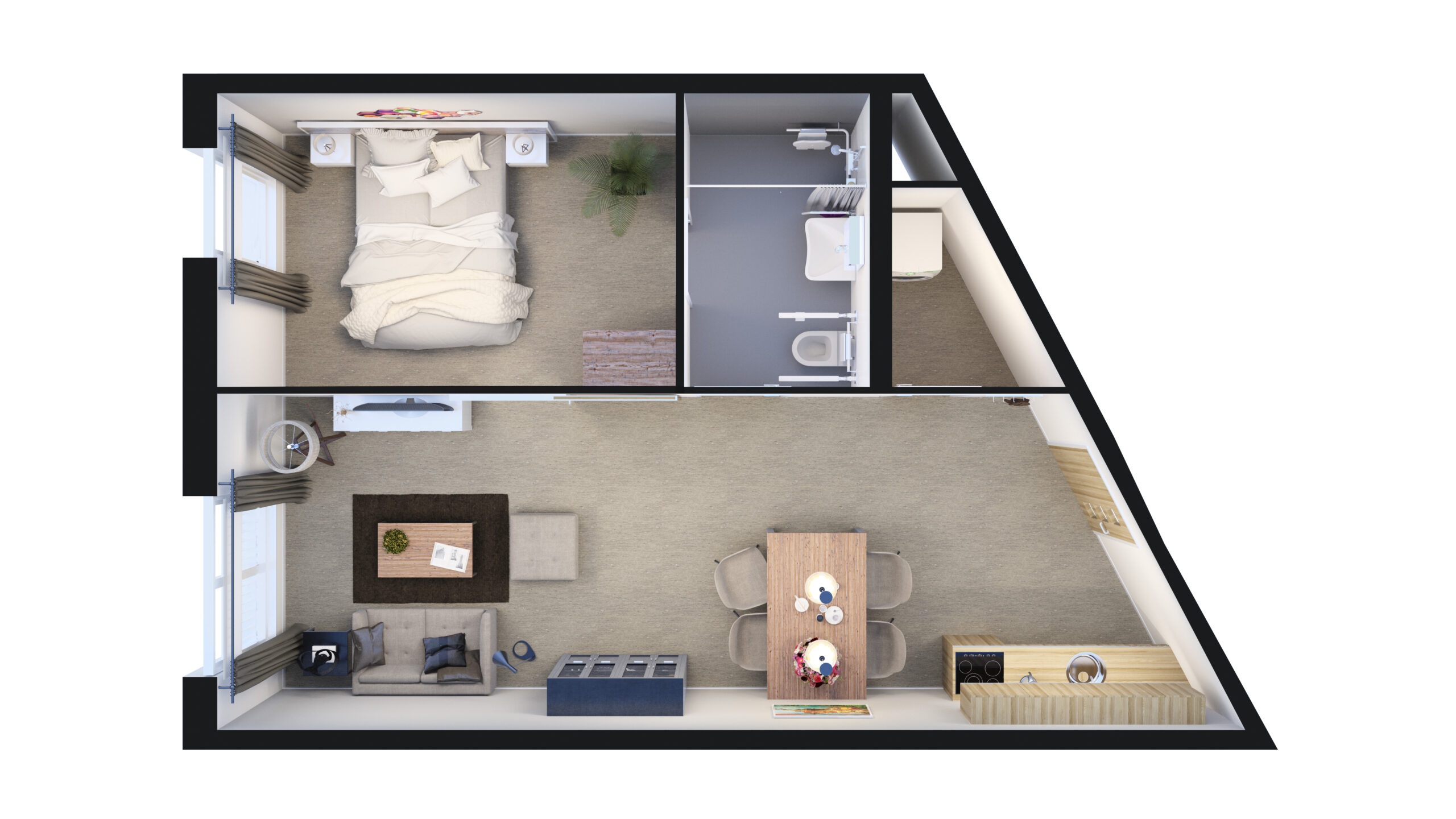 Tweekamer zorgappartement