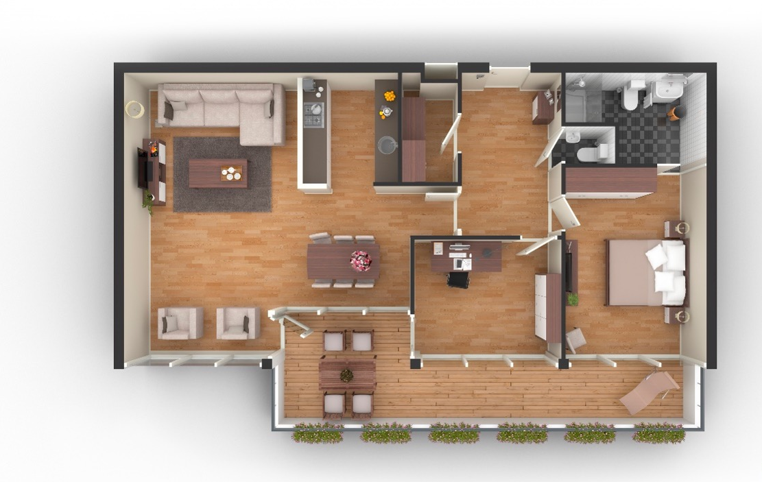 Driekamerappartement